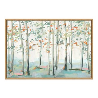 Amanti Art Emerald Forest III Framed Canvas Wall Art