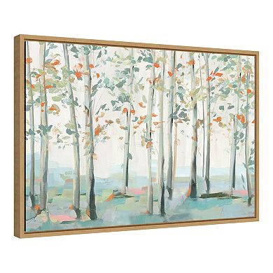 Amanti Art Emerald Forest III Framed Canvas Wall Art