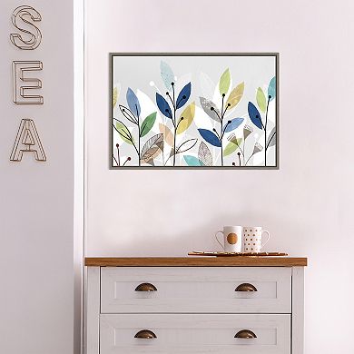 Amanti Art Morning Glory II Floral Framed Canvas Wall Art
