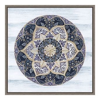 Amanti Art Coastal Mandala I Framed Canvas Wall Art
