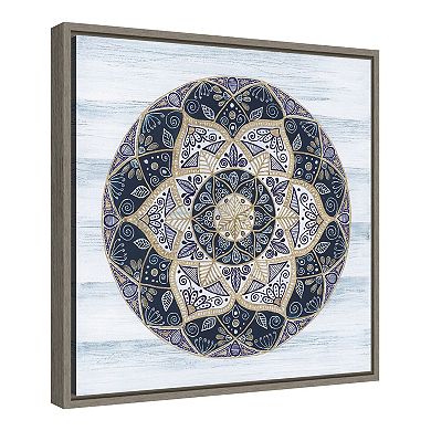 Amanti Art Coastal Mandala I Framed Canvas Wall Art