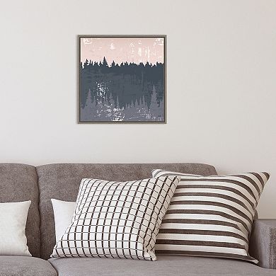 Amanti Art Evening Forest II Framed Canvas Wall Art
