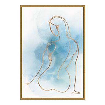 Amanti Art Figurative II Woman Framed Canvas Print