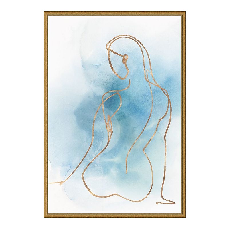 Amanti Art Figurative II (Woman) Framed Canvas Print, Yellow, 16X23