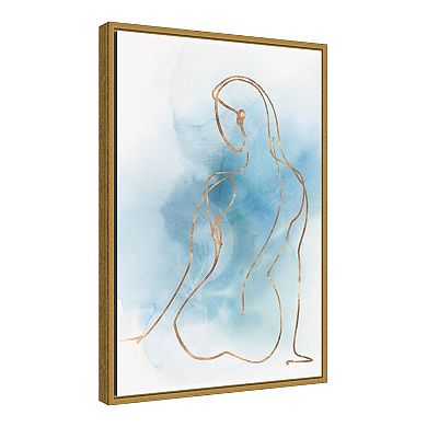 Amanti Art Figurative II (Woman) Framed Canvas Print
