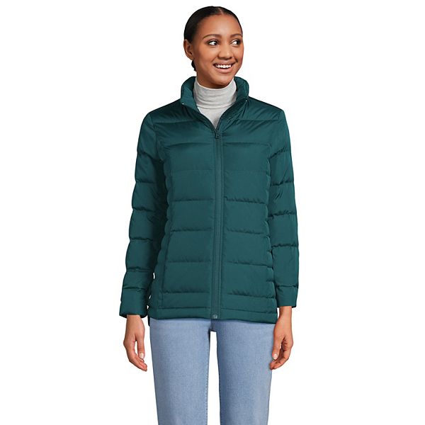 Petite Lands End Quilted Down Puffer Jacket