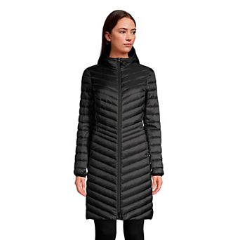 Petite Lands' End Hood Wanderweight Ultralight Down Long Packable Coat
