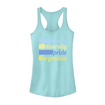 Juniors' Gonzales Argentina Unity Text Tank Top