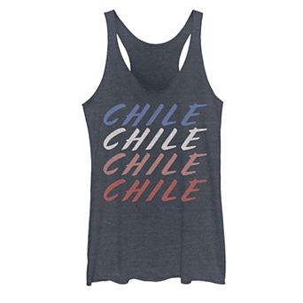 Juniors' Gonzales Stacked Chile Text Tank Top