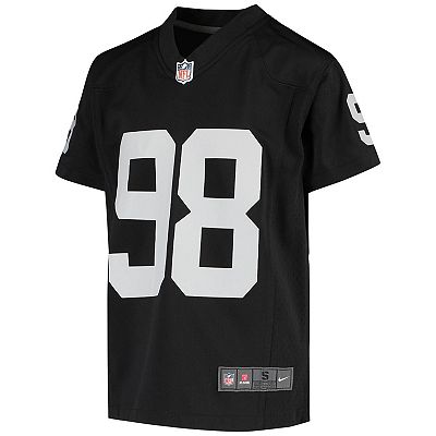 Youth Nike Maxx Crosby Black Las Vegas Raiders Game Jersey