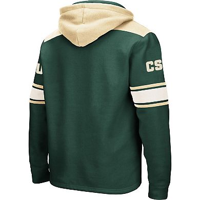 Men's Colosseum Green Colorado State Rams 2.0 Lace-Up Logo Pullover Hoodie