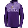 Men's NFL Pro Line by Fanatics Branded Purple Minnesota Vikings Iconic Marbled Clutch Hoodie Long Sleeve T-Shirt