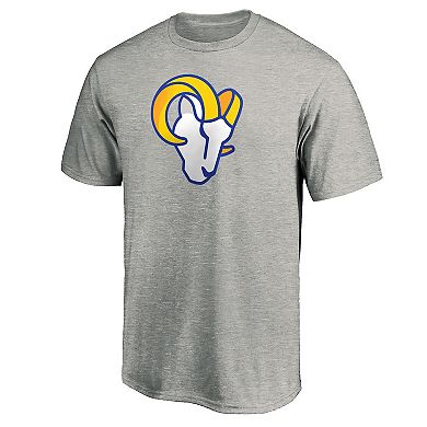 Men's Fanatics Branded Heathered Gray Los Angeles Rams Primary Logo T-Shirt