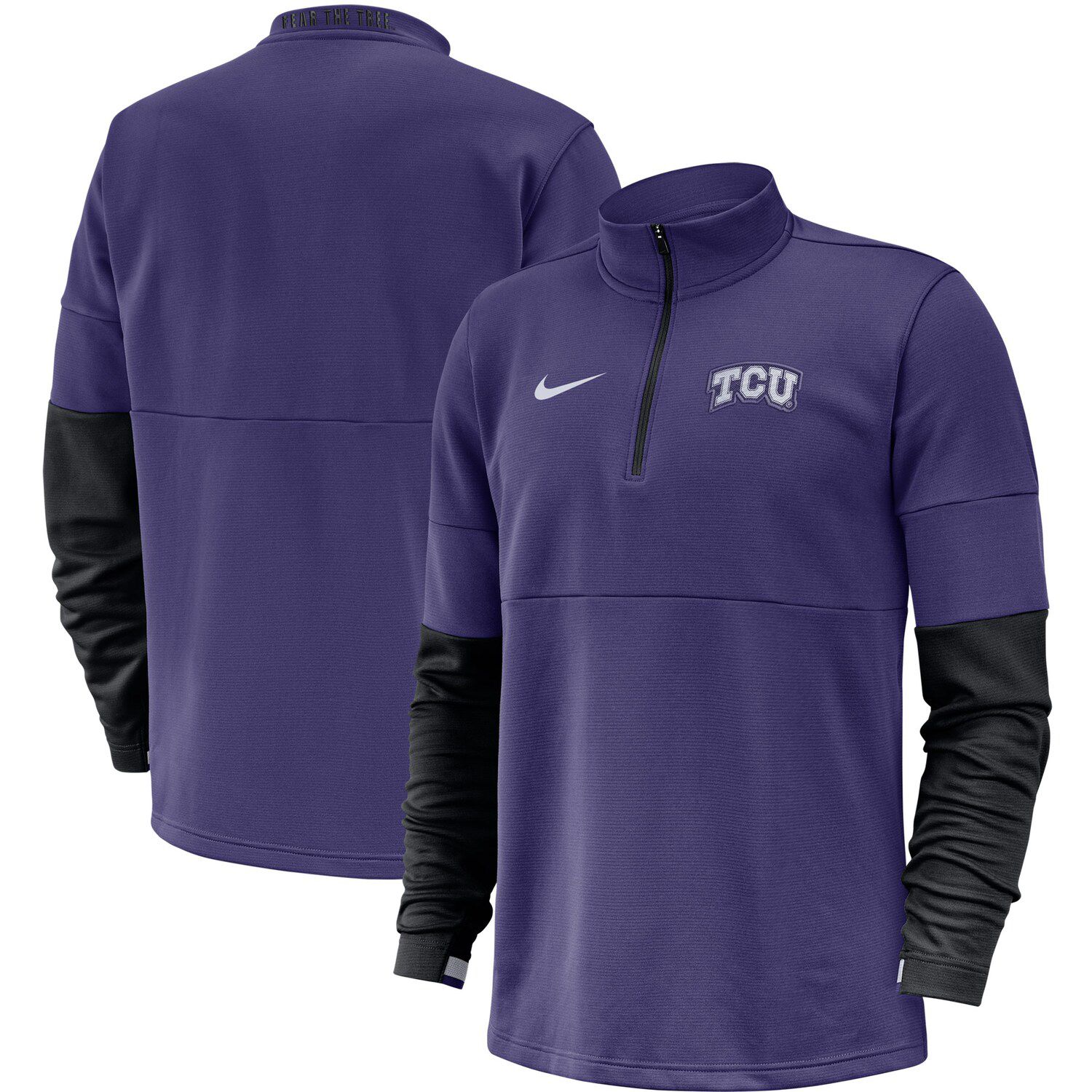 nike purple quarter zip