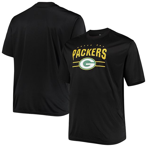 Men's Fanatics Branded Heathered Gray Green Bay Packers Big & Tall Practice Long Sleeve T-Shirt