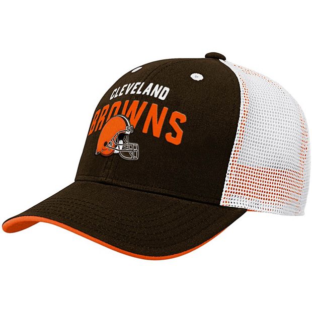 Youth Brown Cleveland Browns Core Lockup Snapback Hat
