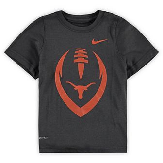 Preschool Nike Anthracite Texas Longhorns Football Icon Performance T-Shirt