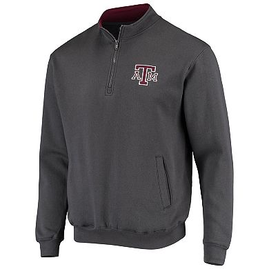 Men's Colosseum Charcoal Texas A&M Aggies Tortugas Logo Quarter-Zip Jacket