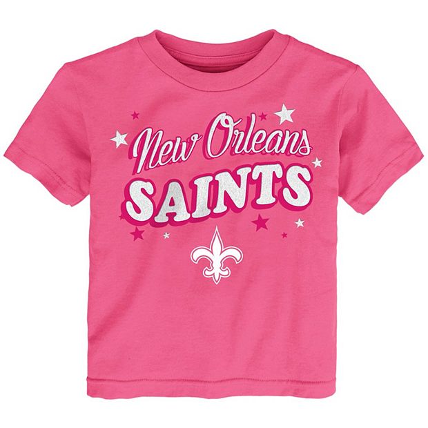 Pink new orleans outlet saints shirt