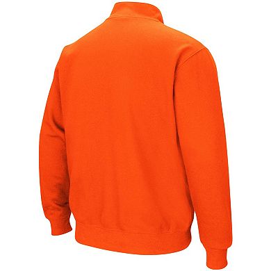 Men's Colosseum Orange Auburn Tigers Tortugas Logo Quarter-Zip Pullover Jacket