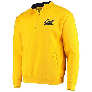 Men's Colosseum Gold Cal Bears Tortugas Logo Quarter-Zip Jacket