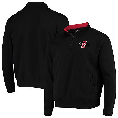 Men's Colosseum Black San Diego State Aztecs Tortugas Logo Quarter-Zip Jacket