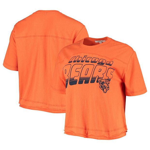 Women's Junk Food Orange Chicago Bears Champions Crop Top T-Shirt