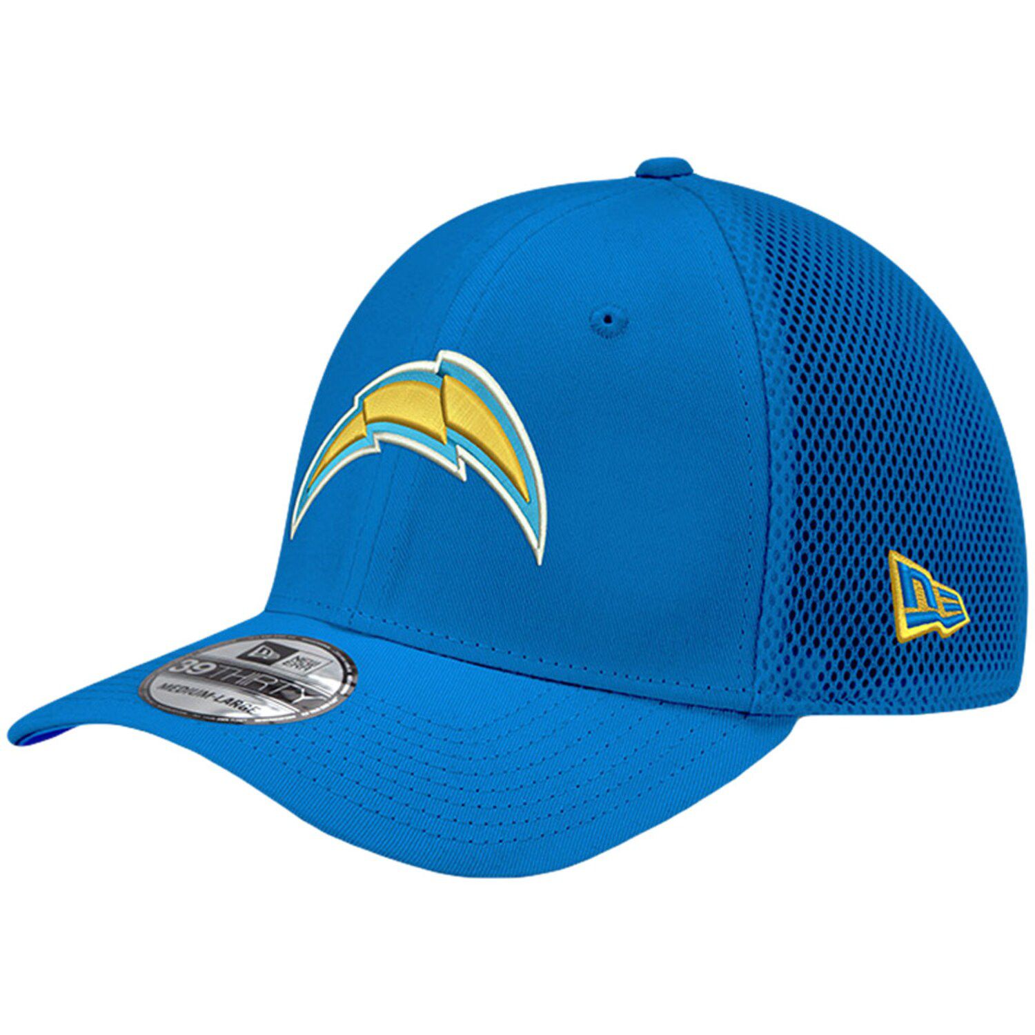 New Era Men's White/Navy Los Angeles Chargers 2023 Sideline 39THIRTY Flex  Hat