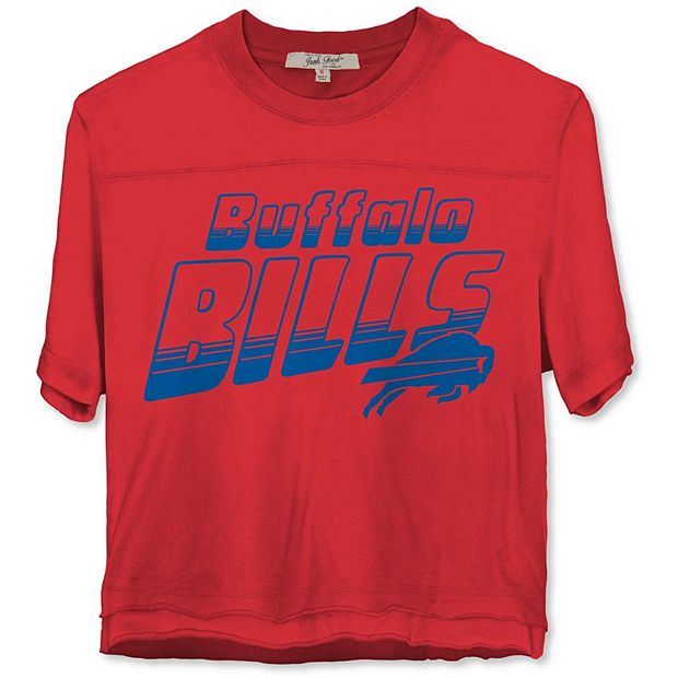 Women's Junk Food Red Buffalo Bills Champions Crop Top T-Shirt