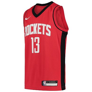 Youth Nike James Harden Red Houston Rockets Team Swingman Jersey - Icon Edition