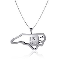 Dayna Designs NC State Wolfpack Team State Outline Necklace