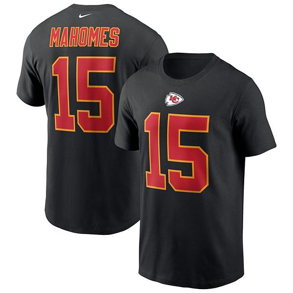 Men's Nike Patrick Mahomes Black Kansas City Chiefs Name & Number