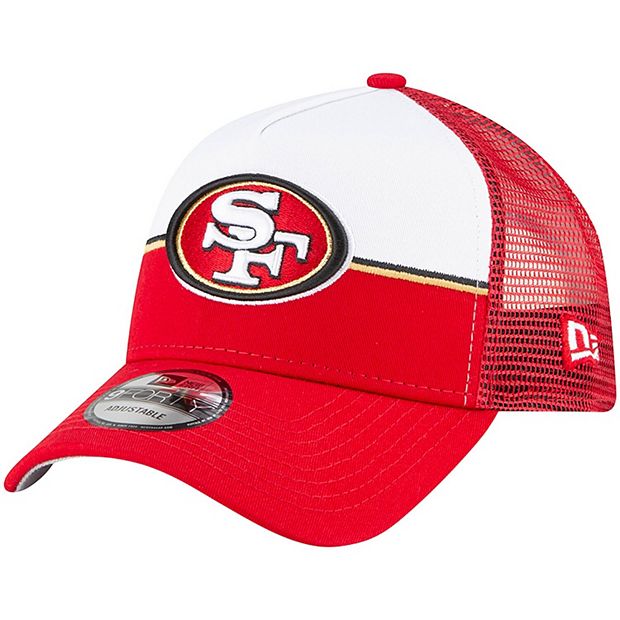 Men's New Era Scarlet San Francisco 49ers Throwback 9FIFTY Adjustable  Snapback Hat