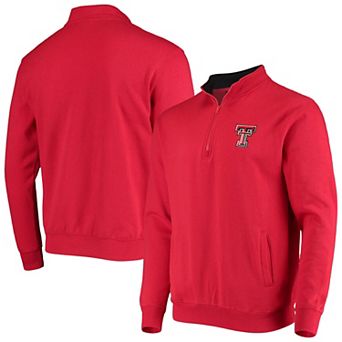 Men's Colosseum Red Texas Tech Red Raiders Tortugas Logo Quarter-Zip Jacket