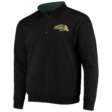 Men's Colosseum Black NDSU Bison Tortugas Logo Quarter-Zip Jacket