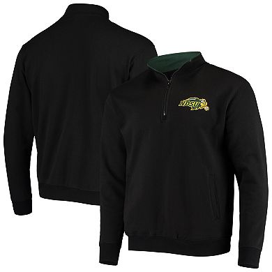 Men's Colosseum Black NDSU Bison Tortugas Logo Quarter-Zip Jacket