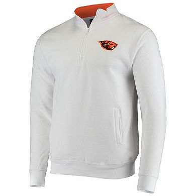 Men's Colosseum White Oregon State Beavers Tortugas Logo Quarter-Zip Jacket