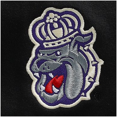 Men's Colosseum Black James Madison Dukes Tortugas Logo Quarter-Zip Jacket