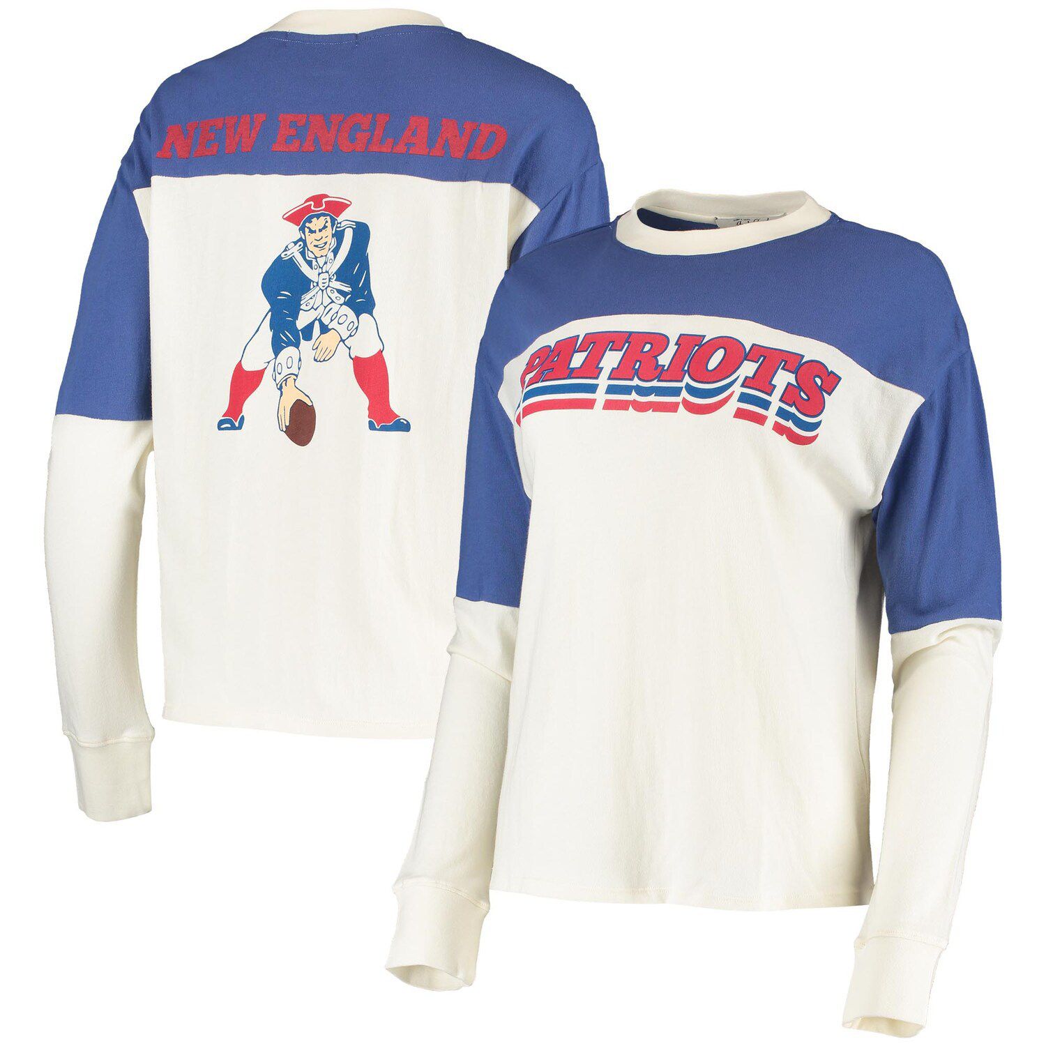 patriots white long sleeve shirt