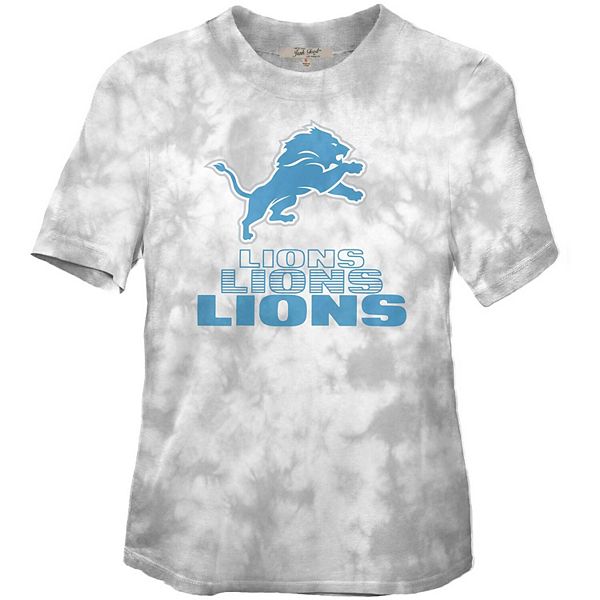 Women's Junk Food Black Detroit Lions Team Spirit Tie-Dye T-Shirt