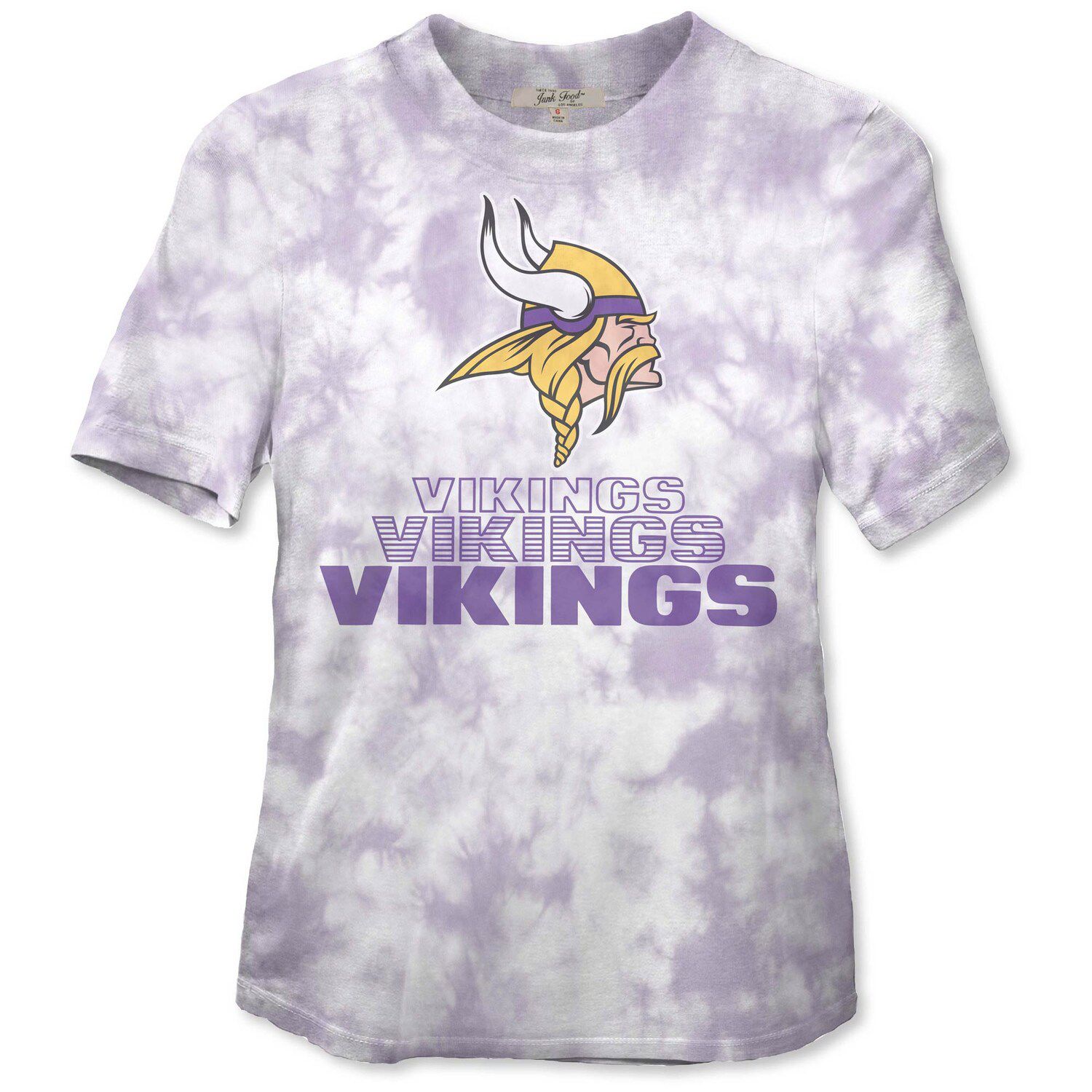 Image for Unbranded Women's Junk Food Purple Minnesota Vikings Team Spirit Tie-Dye T-Shirt at Kohl's.