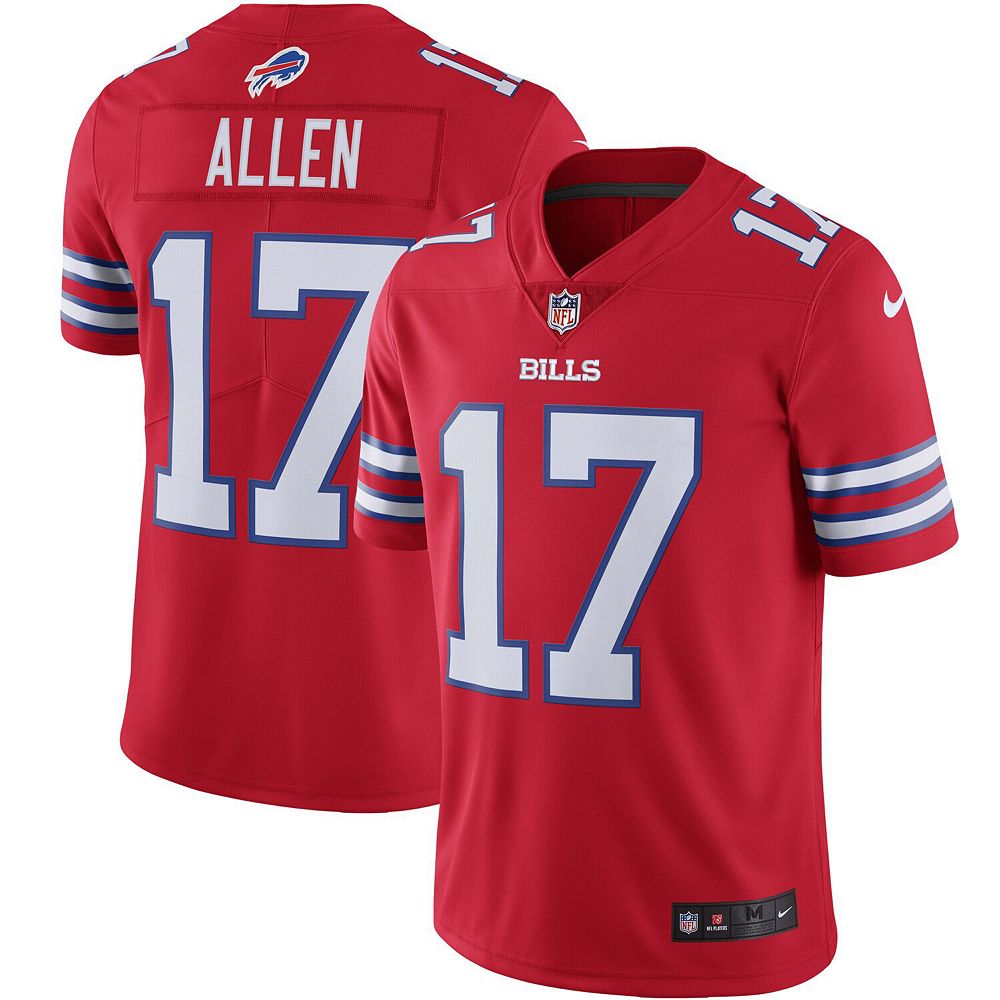 Nike Allen Red Buffalo Bills Color Rush Vapor Limited Jersey