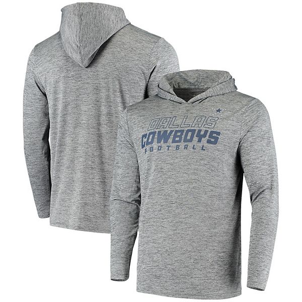 Youth Navy Dallas Cowboys Static Performance Pullover Hoodie