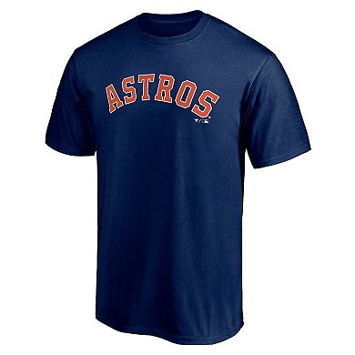 Men's Fanatics Branded Navy Houston Astros Official Wordmark T-Shirt