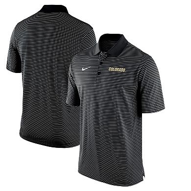 Men's Nike Black Colorado Buffaloes Stadium Stripe Performance Team Polo