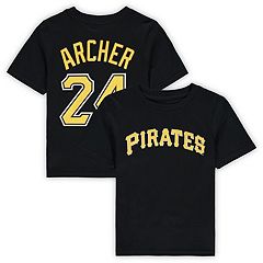 Youth Pittsburgh Pirates Black Blitz Ball T-Shirt