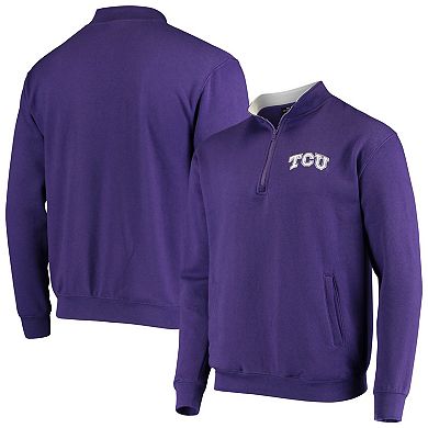 Men's Colosseum Purple TCU Horned Frogs Tortugas Logo Quarter-Zip Jacket