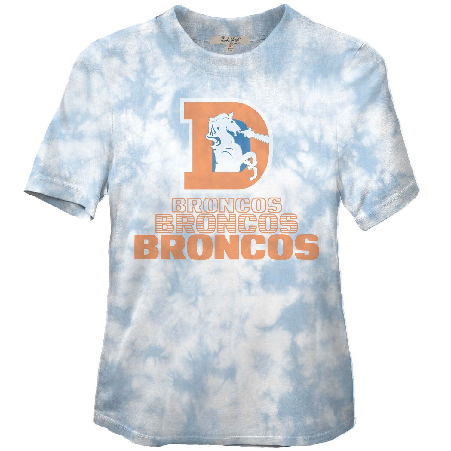 Image for Unbranded Women's Junk Food Royal Denver Broncos Team Spirit Tie-Dye T-Shirt at Kohl's.