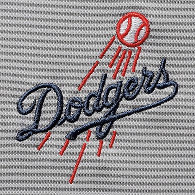 Men's Levelwear Gray Los Angeles Dodgers Orion Historic Logo Raglan Quarter-Zip Jacket