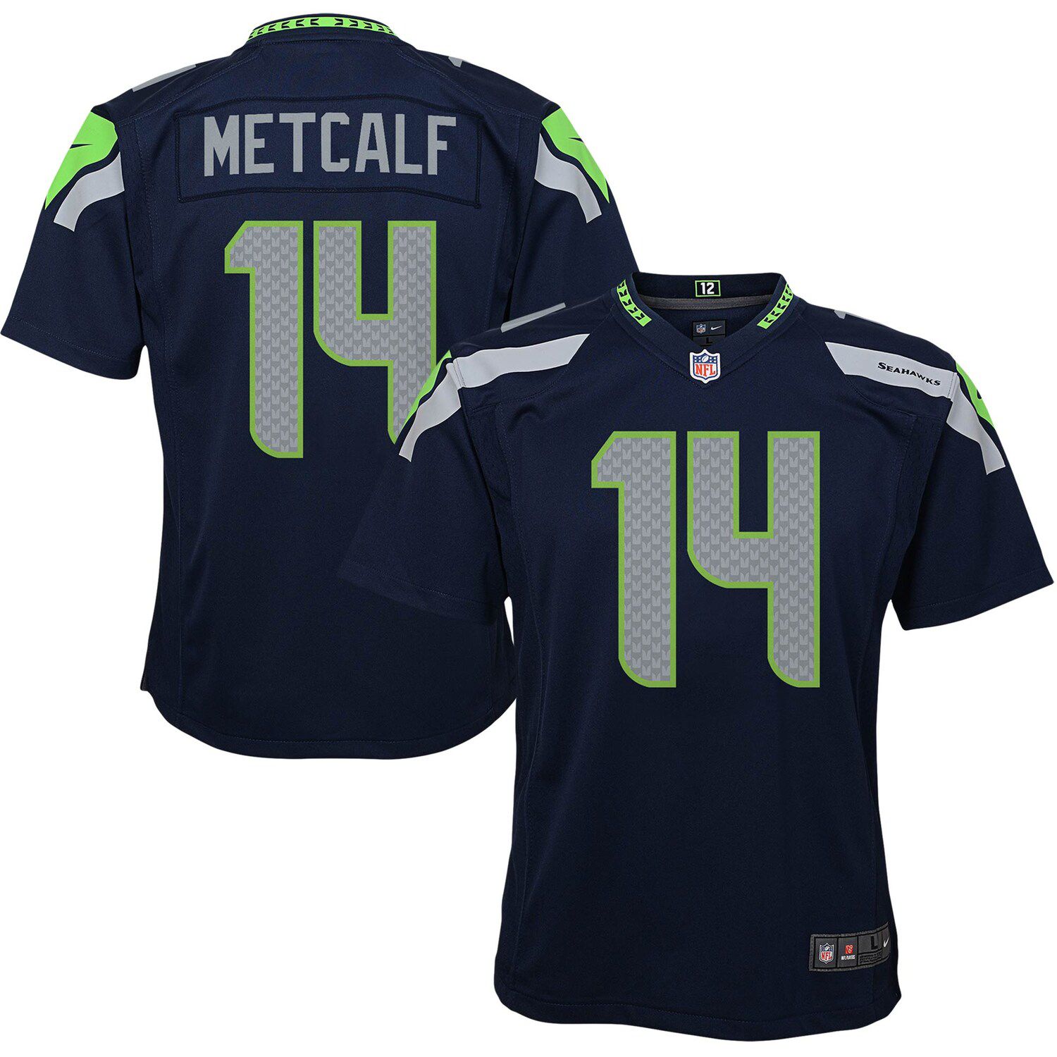 white dk metcalf jersey